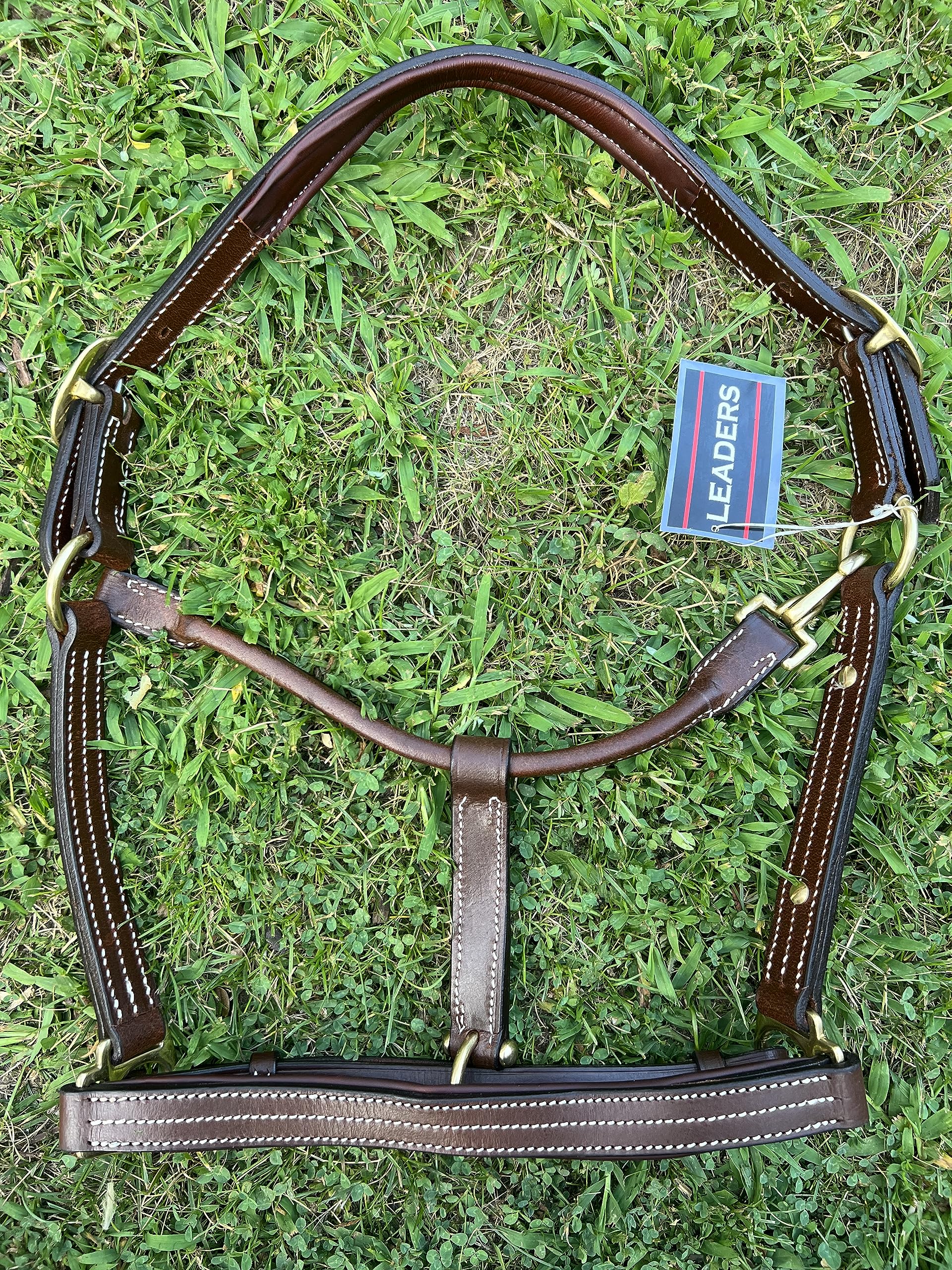 Custom Engraved Leather Horse Halter with Padded Design - Personalized Name Plate for Comfort & Style - Perfect for Training, Shows & Riding