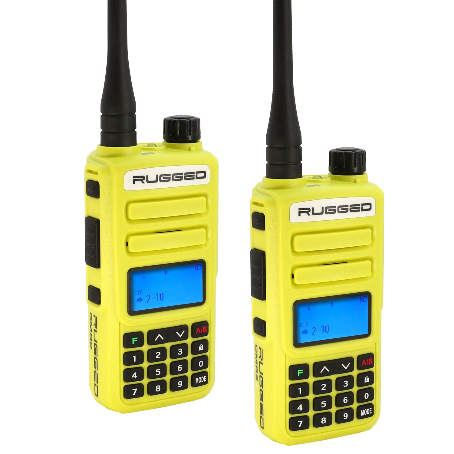 2 Pack Rugged GMR2 PLUS GMRS/FRS Two-Way Handheld Radios - Long Range Walkie Talkies for Outdoor Adventures, Camping, Hiking & Emergency Communication