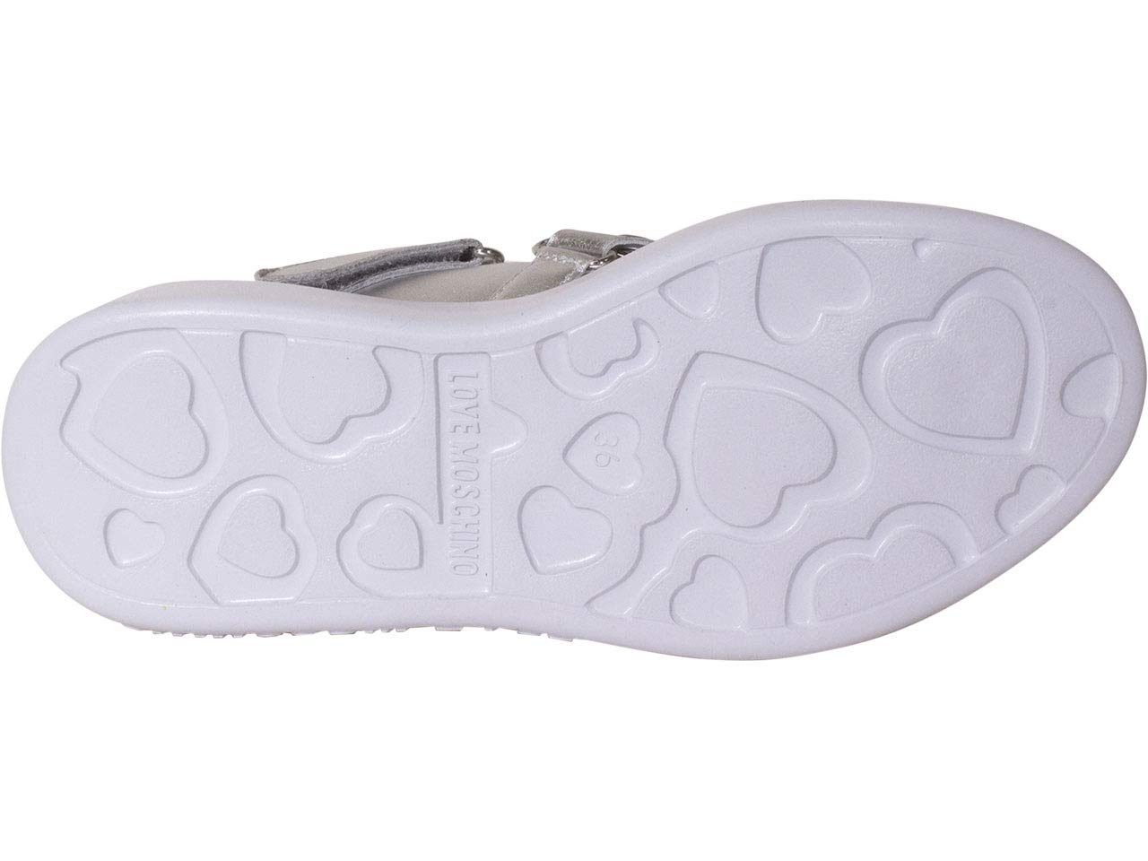 Love Moschino Women's Calfskin Heart Eyelets Sneakers - Stylish Casual Shoes for Women | Perfect for Everyday Wear, Dating & Street Fashion