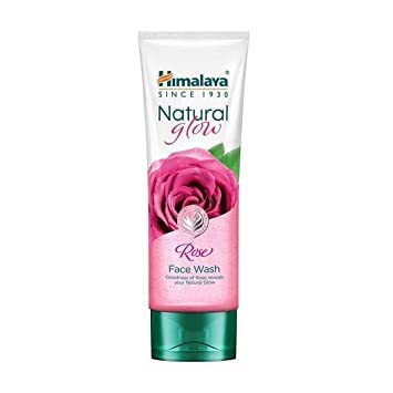 Himalaya Natural Glow Rose Face Wash 50ml (Pack of 2) - Gentle Cleanser for Brightening & Hydrating Skin - Perfect for Daily Skincare Routine & Travel