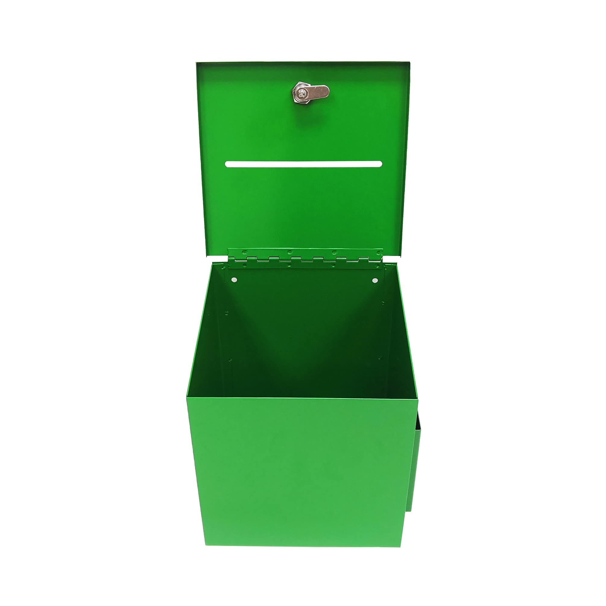 FixtureDisplays® Metal Donation Box - Secure Charity Collection Box for Church, Fundraising & Tithing - 8.6