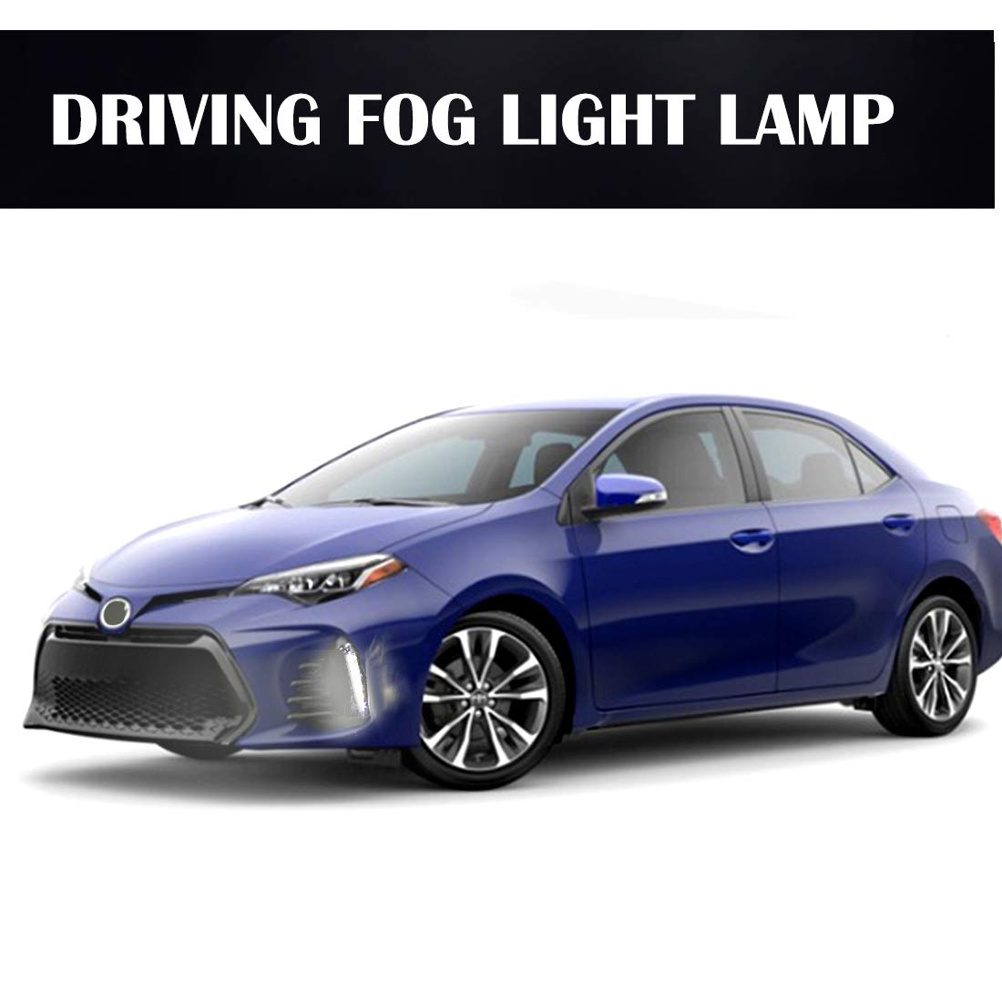 2017-2019 TOYOTA COROLLA SE XSE LED Fog Lights with DRL - Daytime Running Lights & Bezel Cover - Upgrade for Enhanced Visibility & Style (Perfect for Night Driving & Bad Weather Conditions)