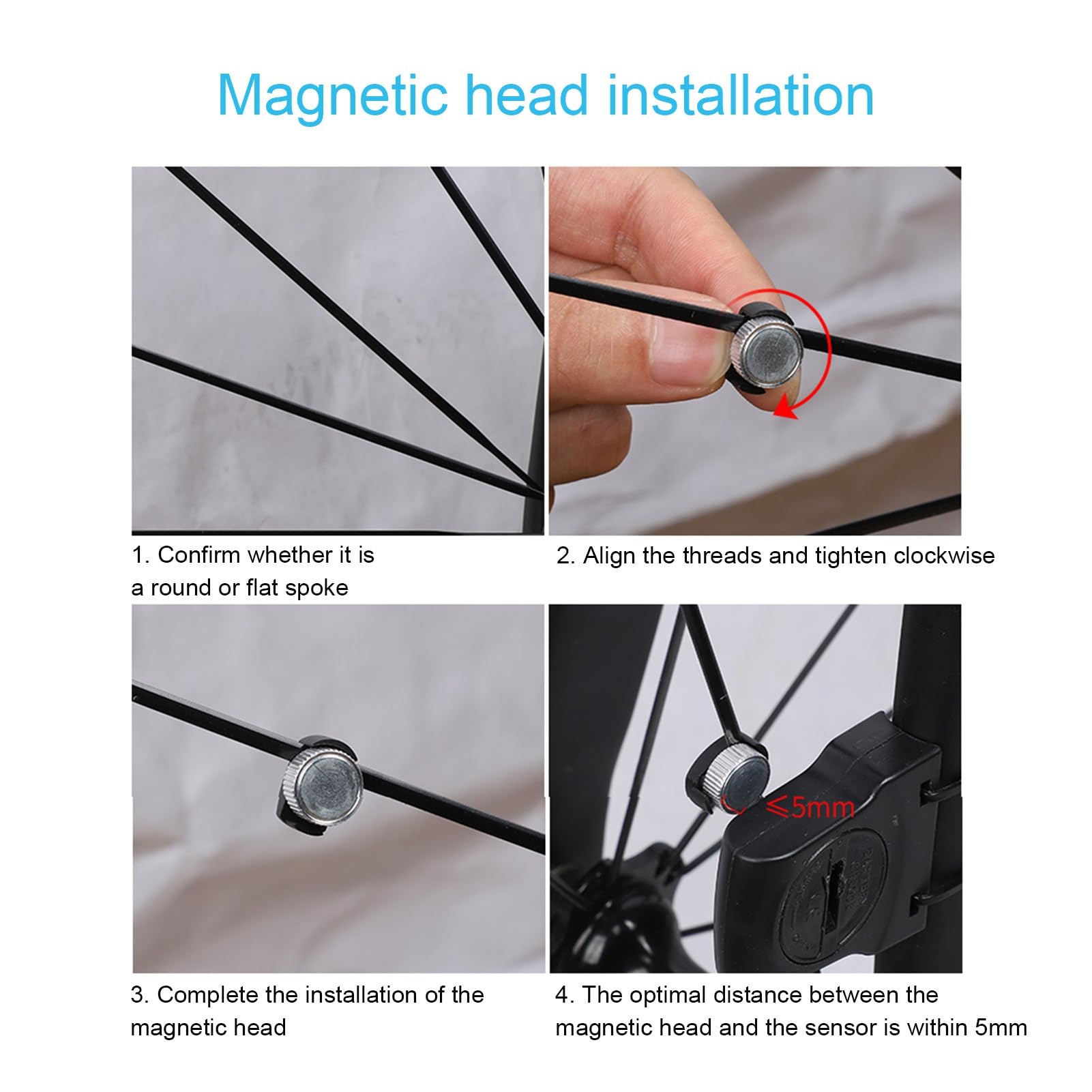 Hatleues Universal Bike Speedometer Magnet - Replacement Part for Bicycle Speedometers - Durable & Widely Compatible - Perfect for Road Bikes, Mountain Bikes & Cycling Enthusiasts