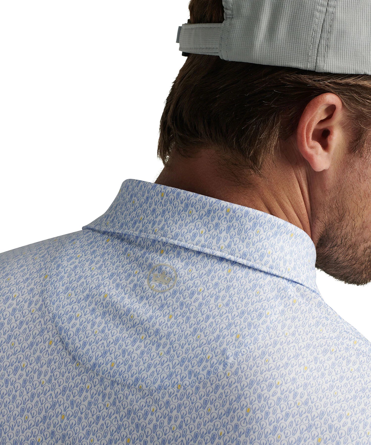PETER MILLAR PRT BRITE IDEA Short Sleeve Polo Shirt for Men - Lightweight Performance Golf & Casual Wear