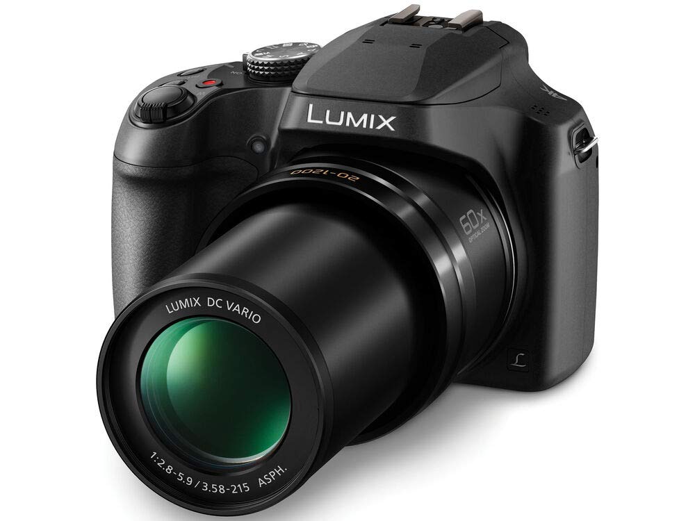 Panasonic Lumix DC-FZ80 4K Digital Camera Bundle - 18.1MP, 60x Optical Zoom (20-1200mm), Includes Case, Tripod, UV Filter, 32GB SD Card & Accessories - Perfect for Travel Photography, Wildlife Shooting & Vlogging