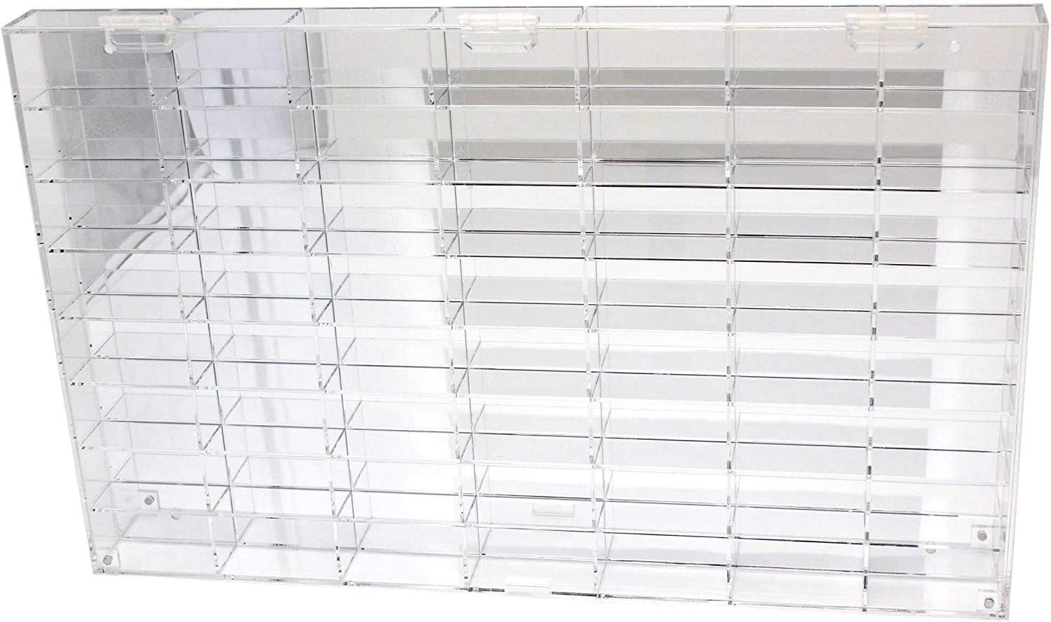 1:64 Scale Matchbox Hot Wheels Toy Car Display Case Wall Cabinet - 108 Slots with UV Protection & Mirrored Background - Perfect for Collectors, Home Decor, and Showcasing Diecast Models