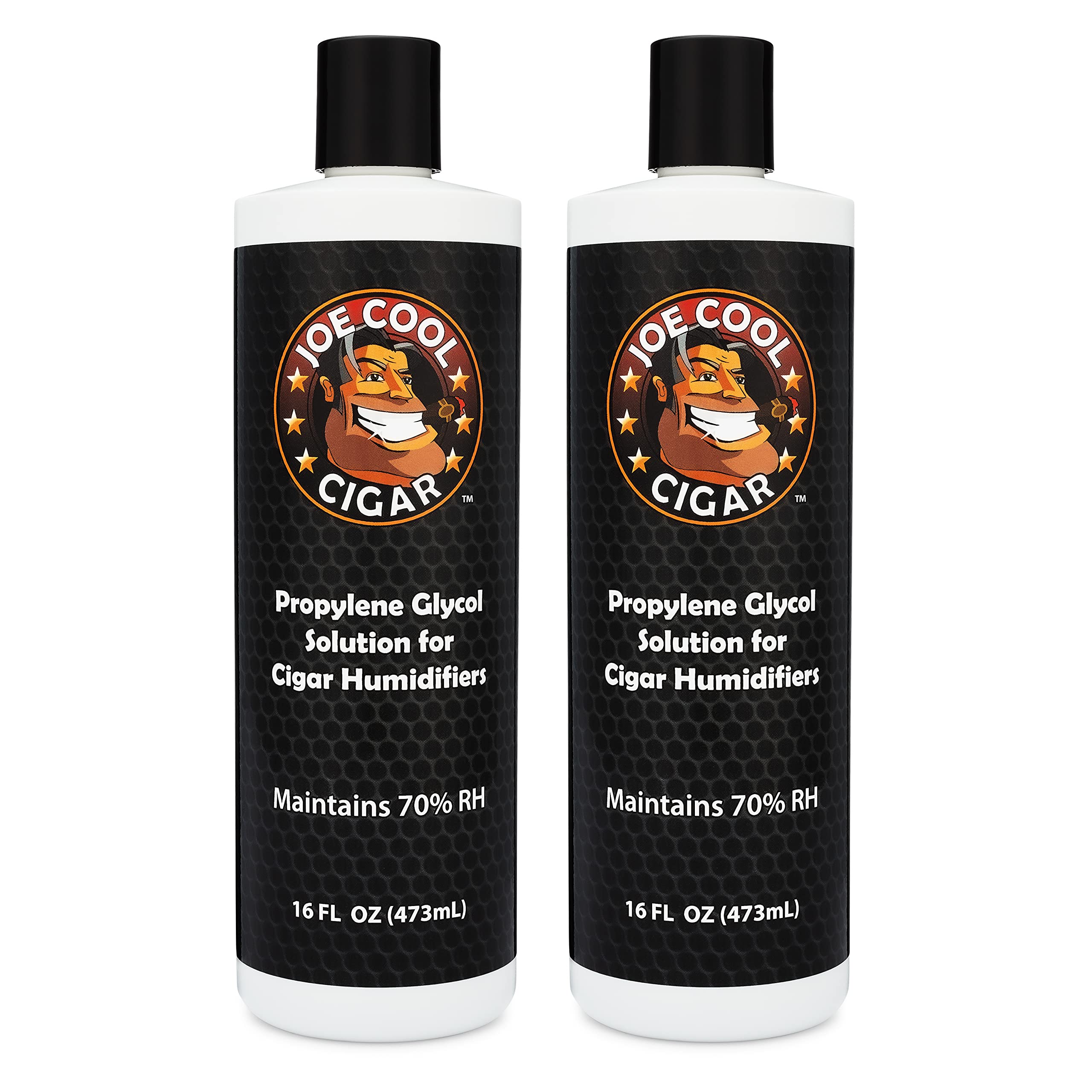 Premium Propylene Glycol Humidor Solution for Cigar Humidifiers - 16 oz Bottle (2-Pack) | Maintain Perfect Humidity for Cigars & Tobacco Storage