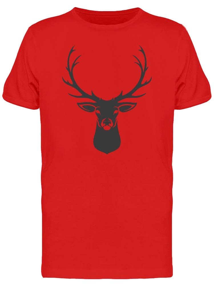 Stylish Deer Silhouette Graphic T-Shirt for Men - Soft Cotton Casual Tee for Outdoor Adventures & Streetwear Fashion