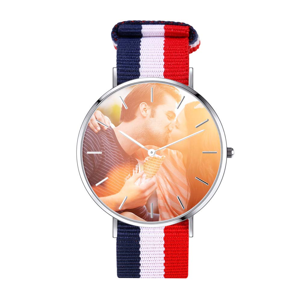 Custom4U Personalized Photo Watch - Engraved Gift for Men & Women | Birthday, Valentine's Day, Christmas Present