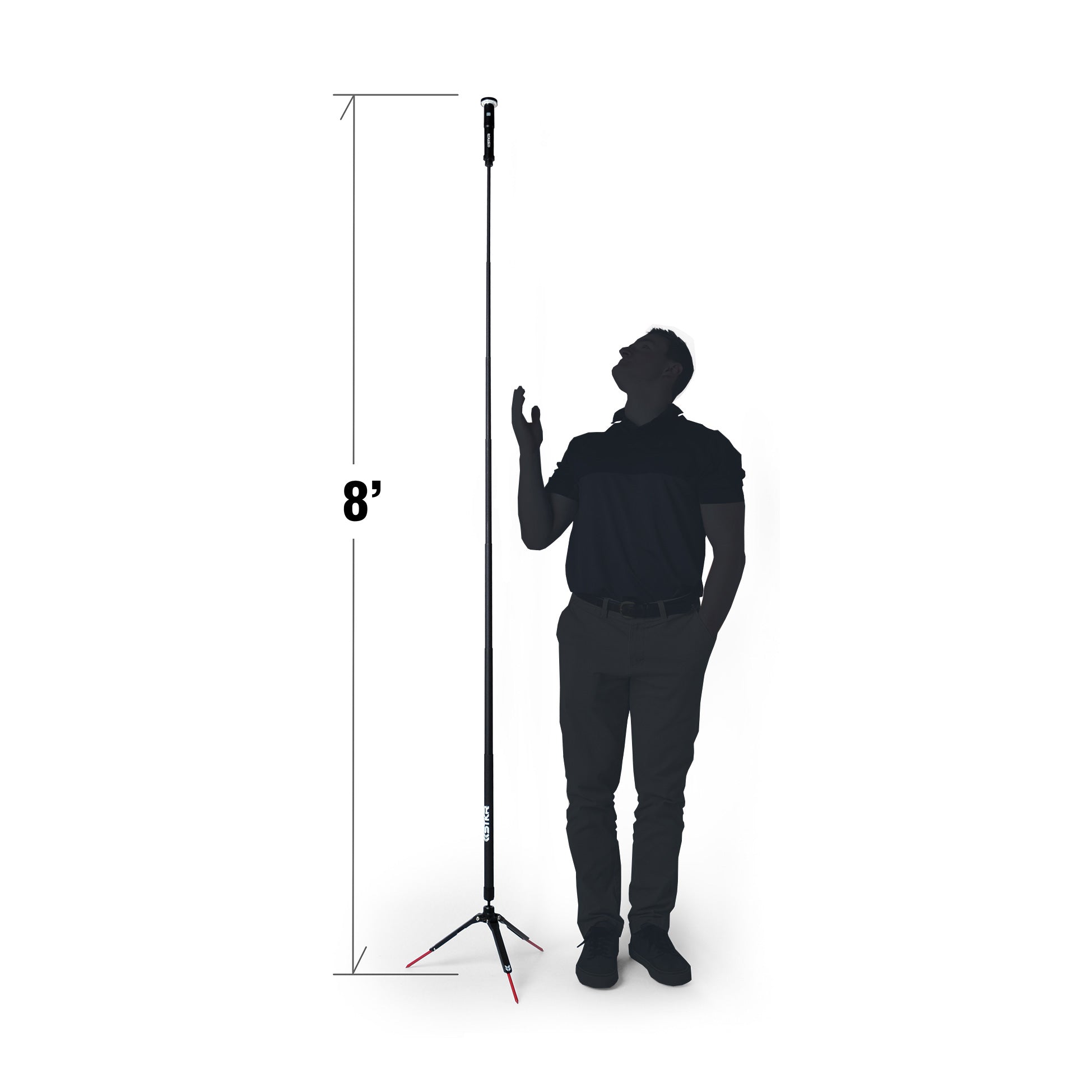 FLi PRO 8' Telescoping Light with AMBER Mode, Removable Flashlight & Remote Control - Perfect for Camping, Emergency Lighting & Outdoor Adventures