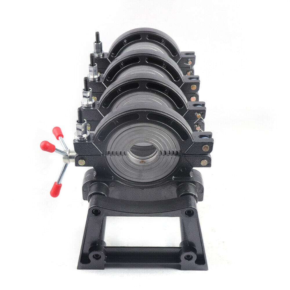 2.5''-6.3'' Electric Pipe Butt Fusion Welder for PE PP PB PVDF HDPE PVC Pipes - Heavy Duty Welding Machine with 4 Clamps - Perfect for Plumbing, Irrigation & Industrial Pipe Installation Projects