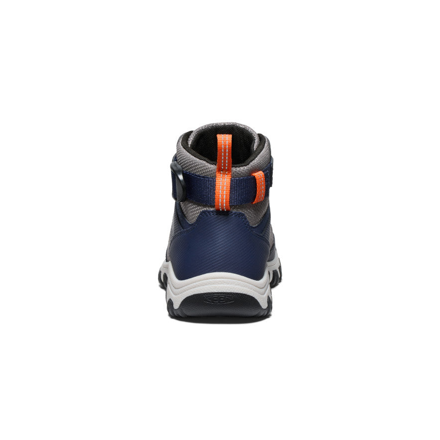Big Kids' Targhee Boundless Hiking Boots - Navy/Steel Grey | Waterproof & Durable Outdoor Shoes for Boys & Girls | Perfect for Hiking, Camping & Backpacking Adventures