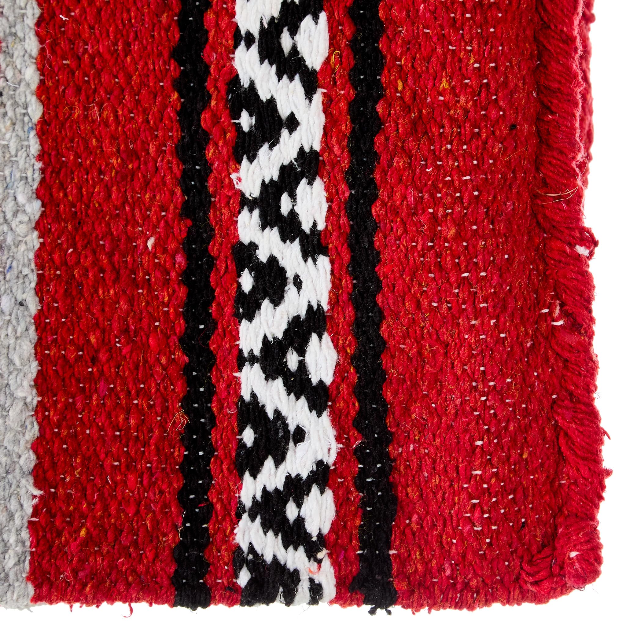 Mayatex Red Hogan Acrylic Blend 30x60 Saddle Blanket - Durable & Soft Horse Riding Blanket for Western Equestrian, Trail Riding & Ranch Use
