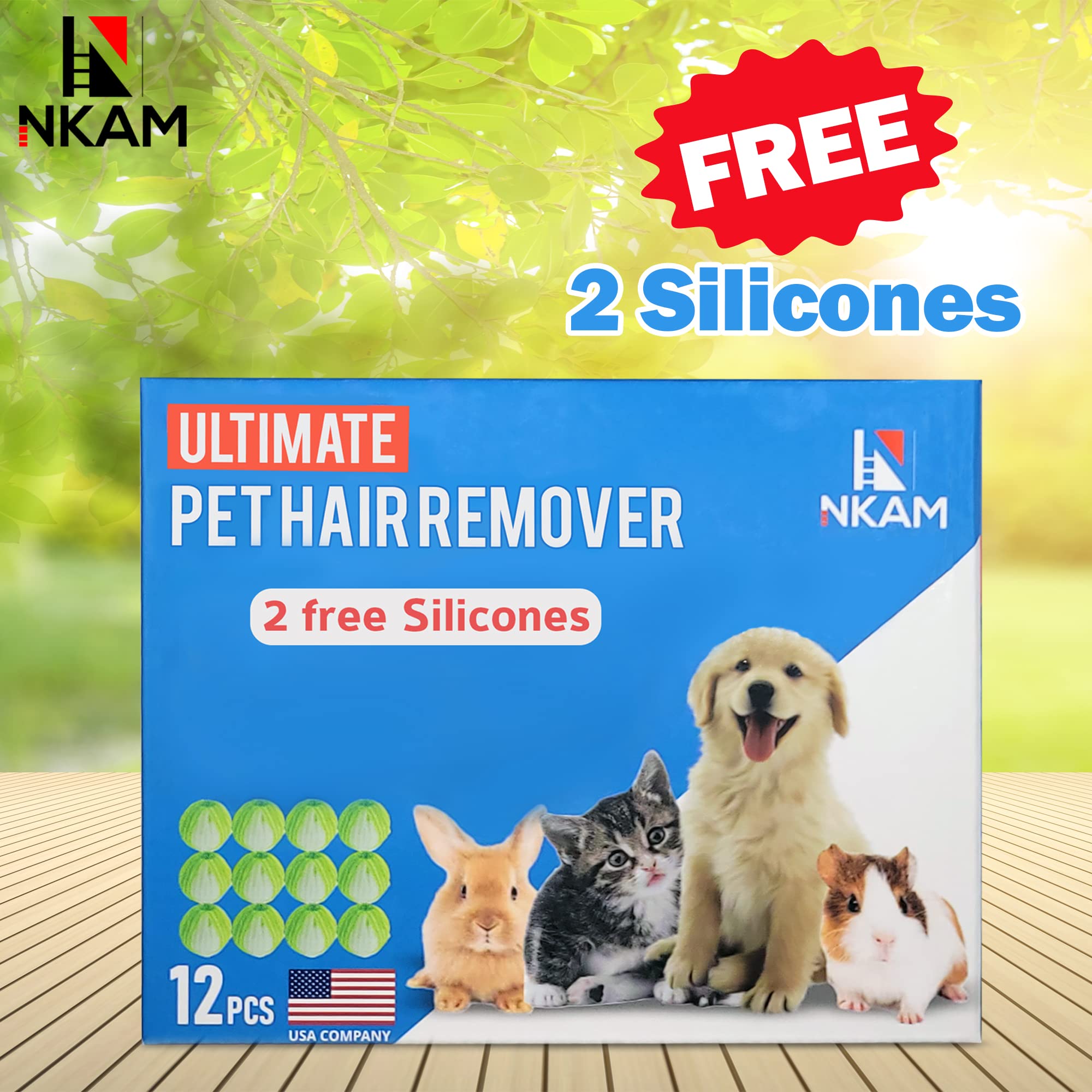 12Pcs Reusable Pet Hair Remover Balls for Laundry - Upgraded Lint Catcher for Washing Machine & Dryer - Remove Dog & Cat Hair from Clothes - Perfect for Pet Owners & Multi-Pet Households