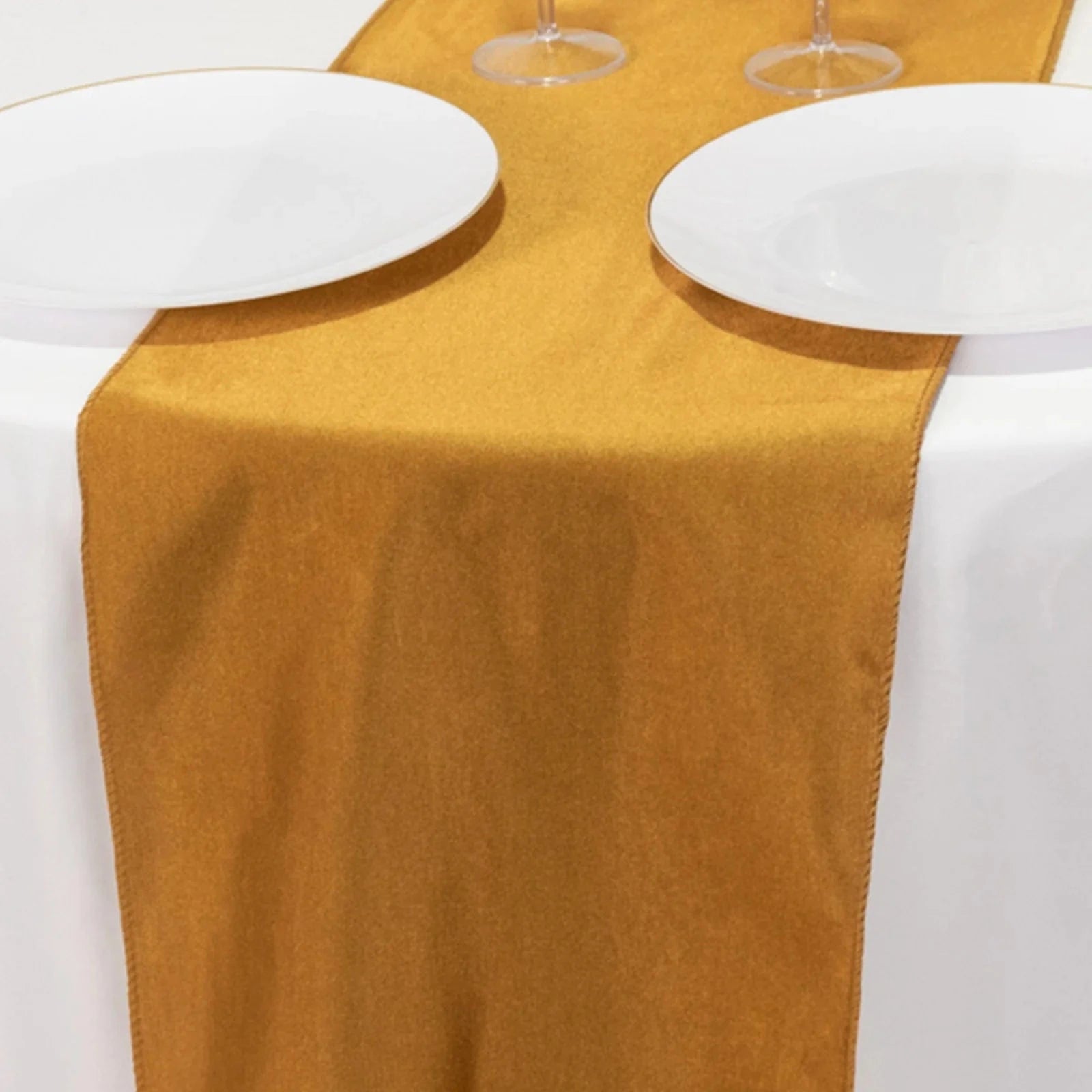 12-Pack Premium Scuba Polyester Table Runners - 108 Inch Long Wrinkle-Resistant Dining Table Decor for Weddings, Parties & Holiday Celebrations