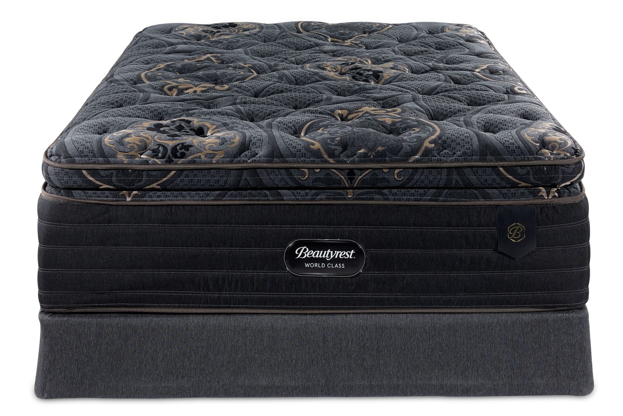 Beautyrest World Class Empress Luxury Firm King Mattress & Split Box Spring Set - Premium Support for Couples with Different Sleep Preferences, Perfect for Master Bedrooms
