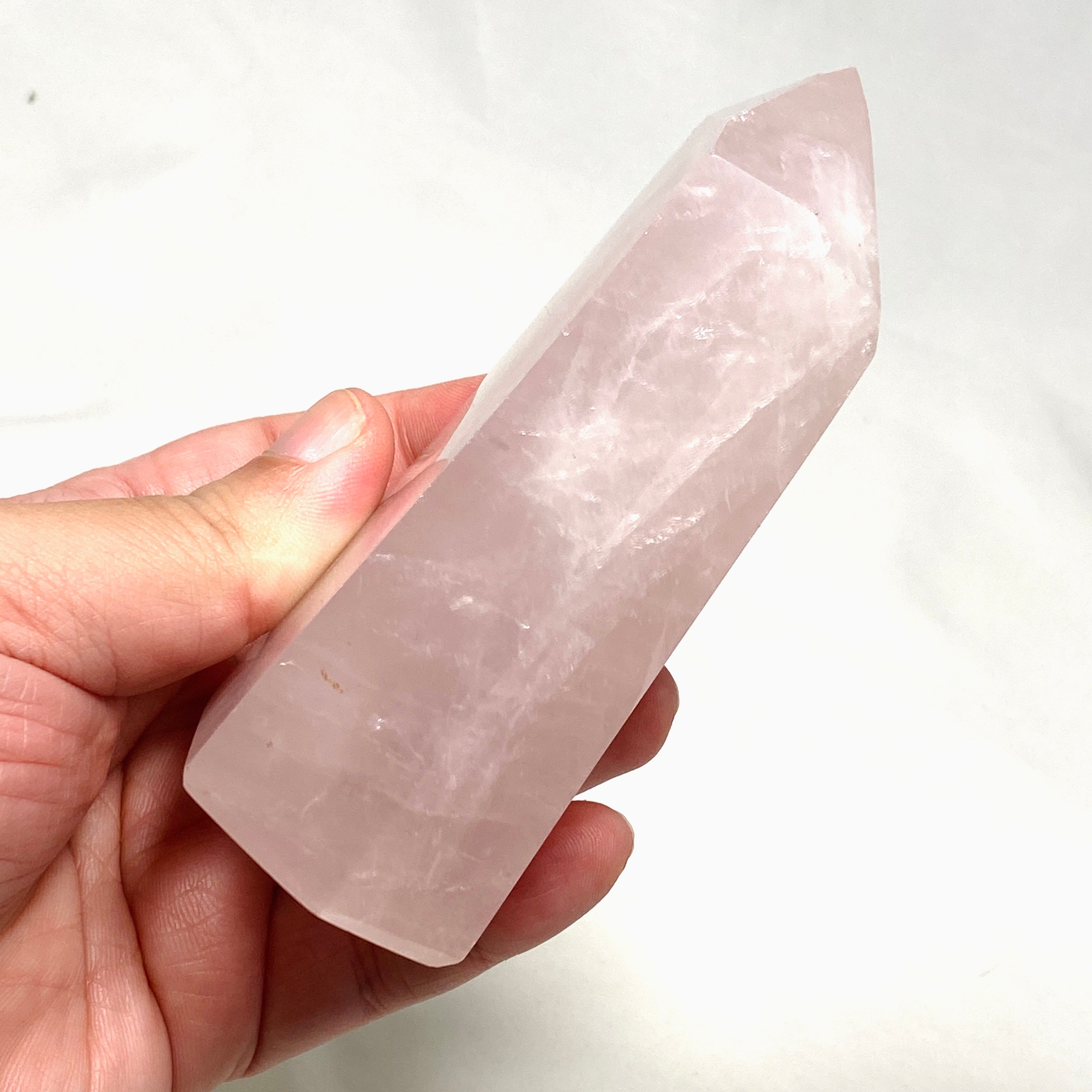 Natural Rose Quartz Crystal CR3704 - Healing Stone for Love & Harmony | Perfect for Meditation, Jewelry Making & Home Decor