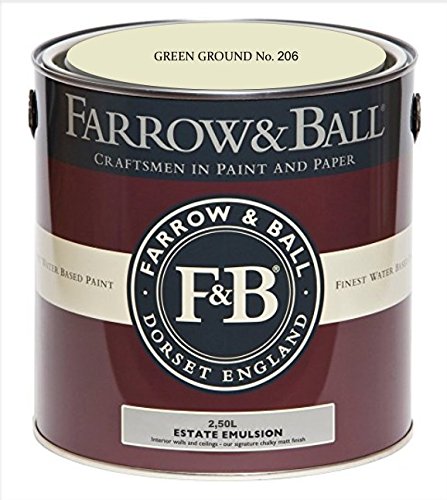 Farrow & Ball Estate Emulsion Paint 206 - 2.5L Green | Premium Matte Finish for Walls & Ceilings | Perfect for Living Rooms, Bedrooms & Interior Decor