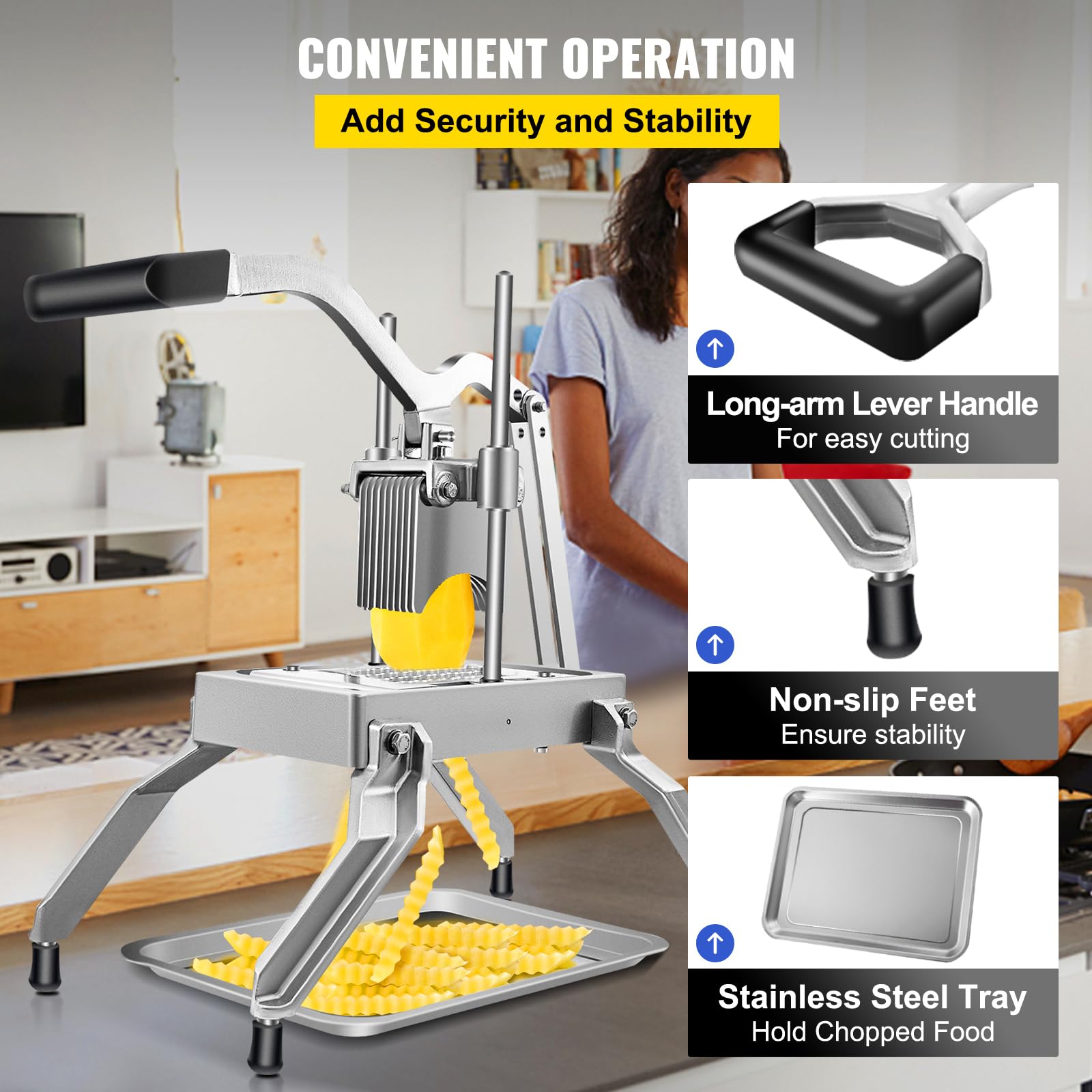 Happybuy Commercial Vegetable Fruit Dicer - 3/8