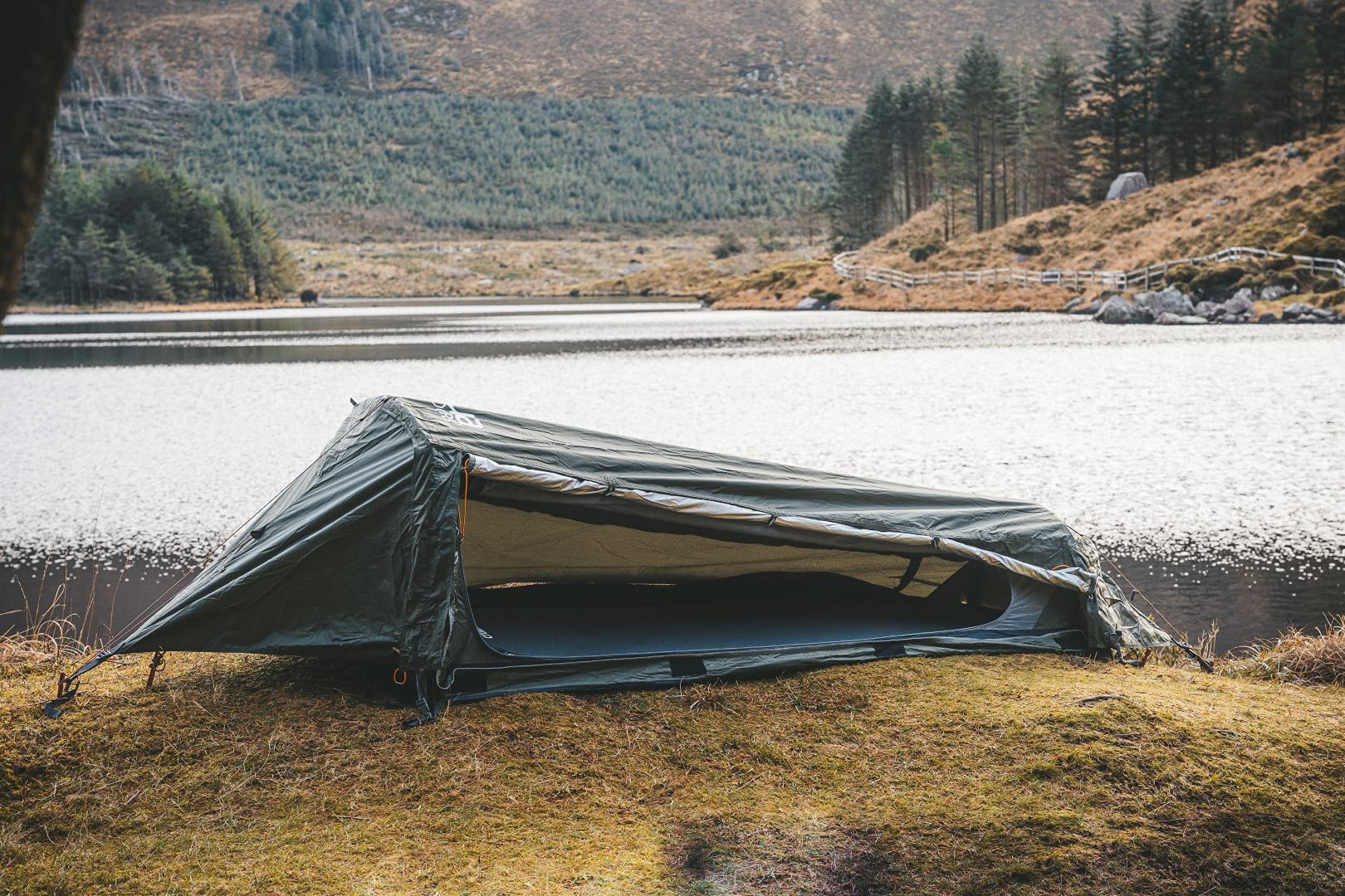 Crua Hybrid - Waterproof 5000mm 1-Person Camping Tent with Mosquito & Bug Net, Lightweight & Easy Setup for Hiking, Backpacking, Hunting - Perfect for Solo Outdoor Adventures (Adults & Kids)