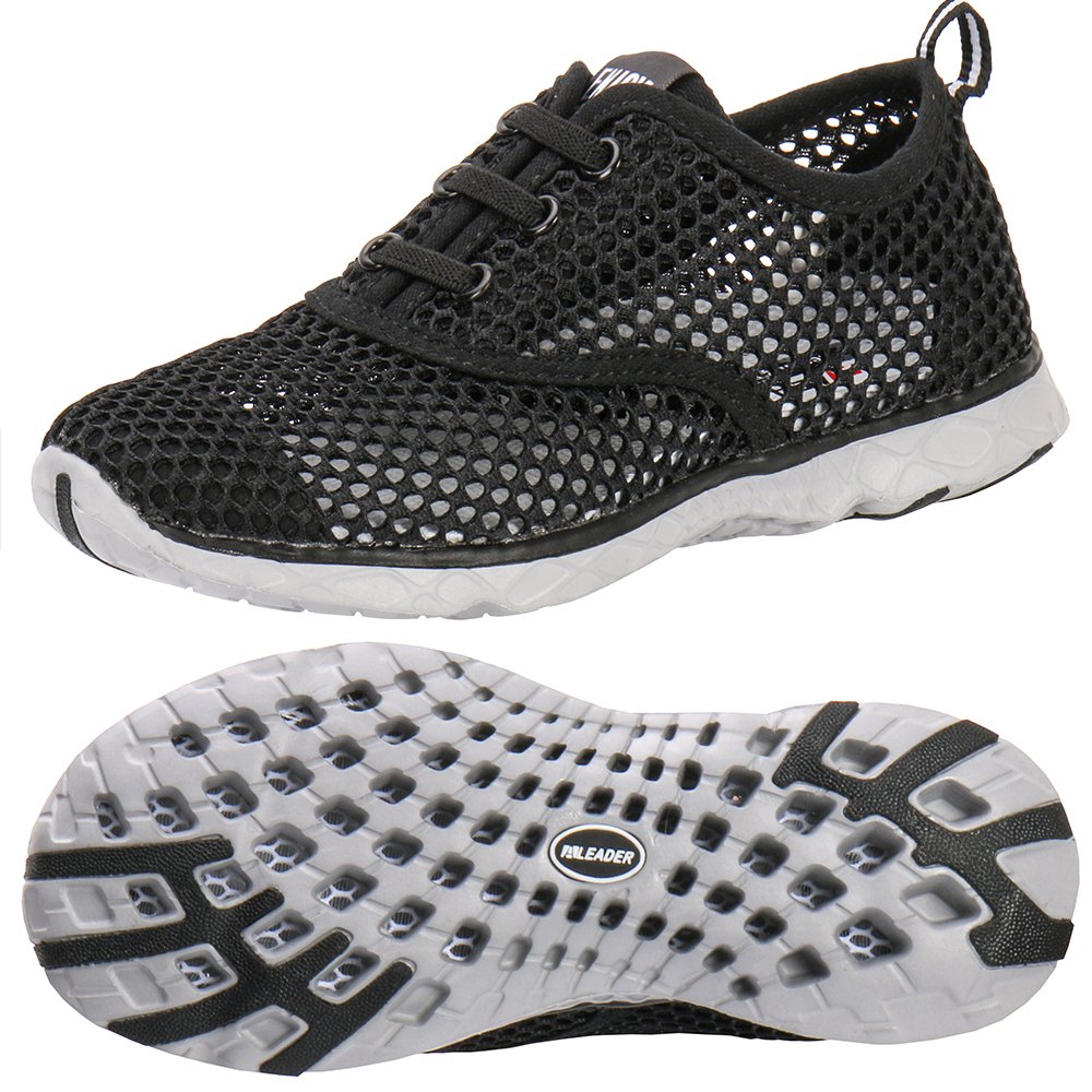 ALEADER Kids Quick-Dry Slip-On Water Shoes for Toddler, Little Kid & Big Kid - Lightweight & Comfortable for Beach, Pool & Outdoor Activities