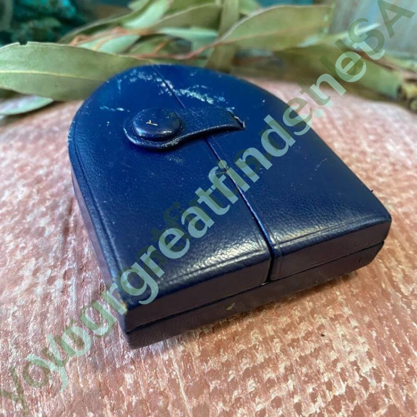 Antique Devotional Print in Blue Velvet & Leather Case - Perfect for Home Decor, Religious Gifts & Collectibles