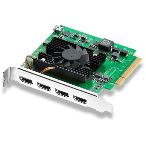 Blackmagic Design DeckLink Quad HDMI Recorder - 4K Capture Card for Live Streaming, Video Editing & Broadcasting | Professional HDMI Recording Device for PC & Mac | Perfect for Content Creators, Gamers & Video Professionals