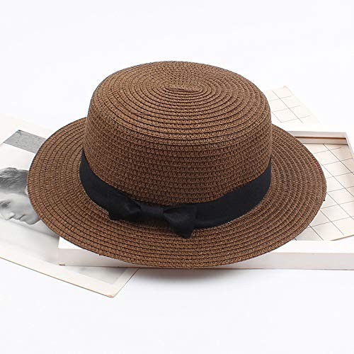 Stylish Women's Straw Sun Hat & Men's Suede Baseball Cap - UV Protection Summer Beach Visor for Outdoor Activities, Travel, and Casual Wear