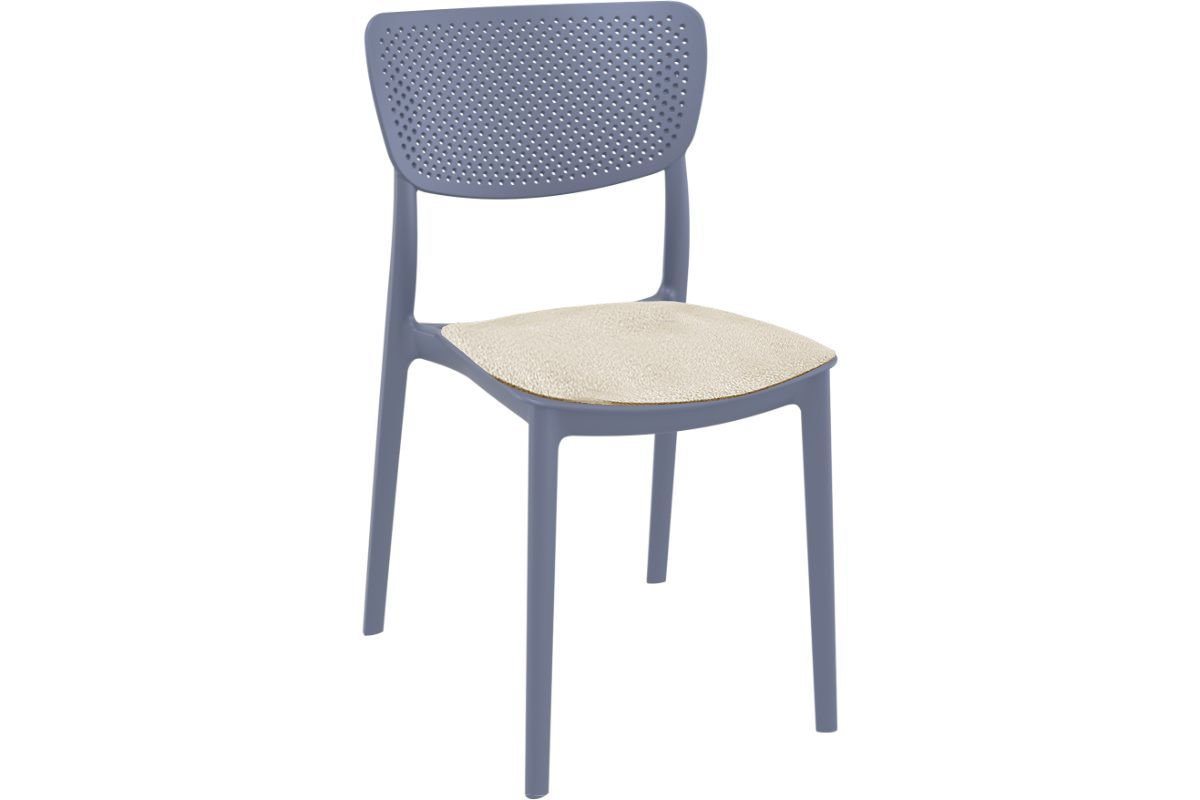 Stackable Lucy Dining Chair - Indoor/Outdoor Use for Restaurants, Cafes, and Home Patios | Durable & Stylish Seating Solution