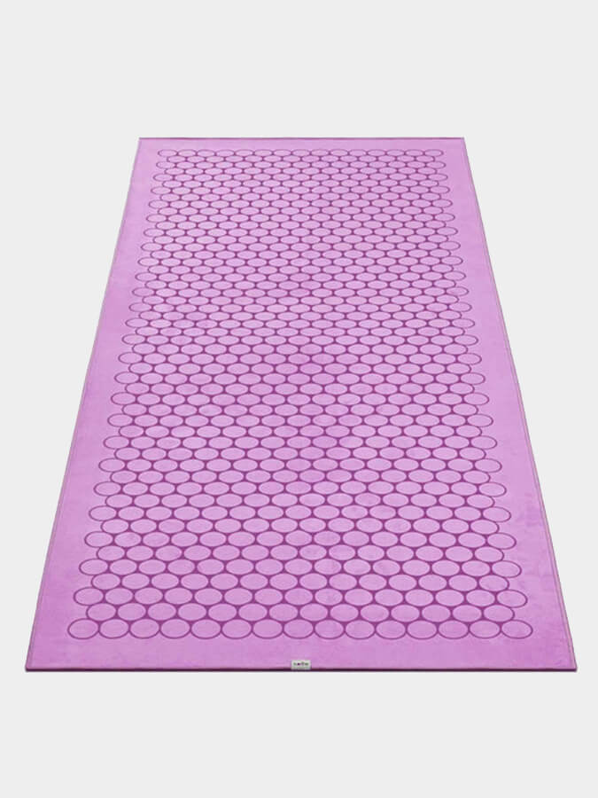 Non-Slip Agoy Gecko Touch Yoga Towel - Ultra Absorbent & Eco-Friendly for Hot Yoga, Pilates & Workouts - Perfect for Grip & Sweat Control in Studios or Home Gym