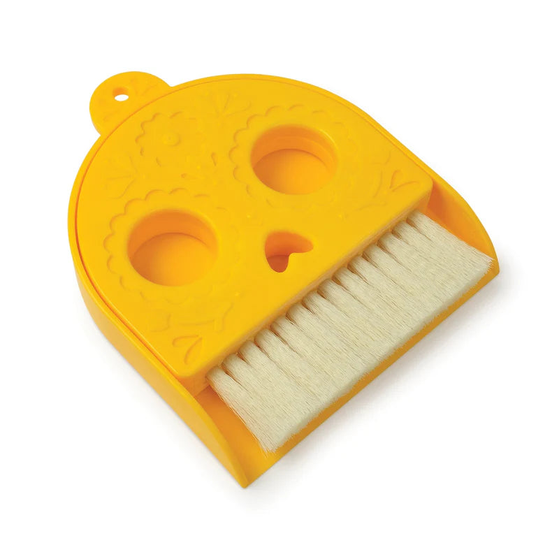 Fred Dead Pan Table Dustpan and Brush Set - Compact Cleaning Kit for Kitchen, Office, and Home Use - Easy Sweeping Solution for Crumbs, Pet Hair, and Debris
