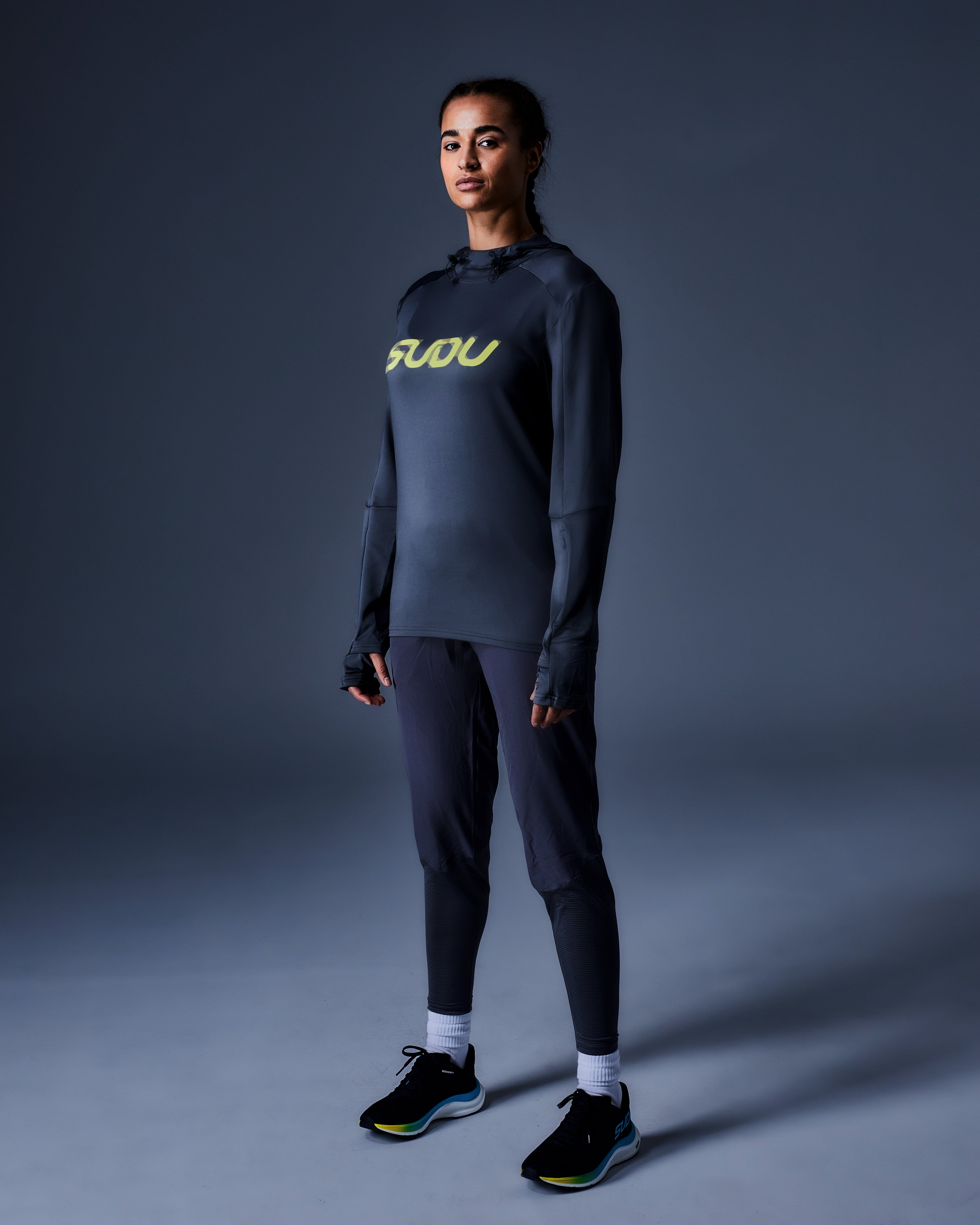 SRH 01 Hoodie - Grey & Yellow Pullover Sweatshirt for Men & Women | Comfortable Casual Streetwear | Perfect for Gym, Running, Outdoor Activities & Daily Wear
