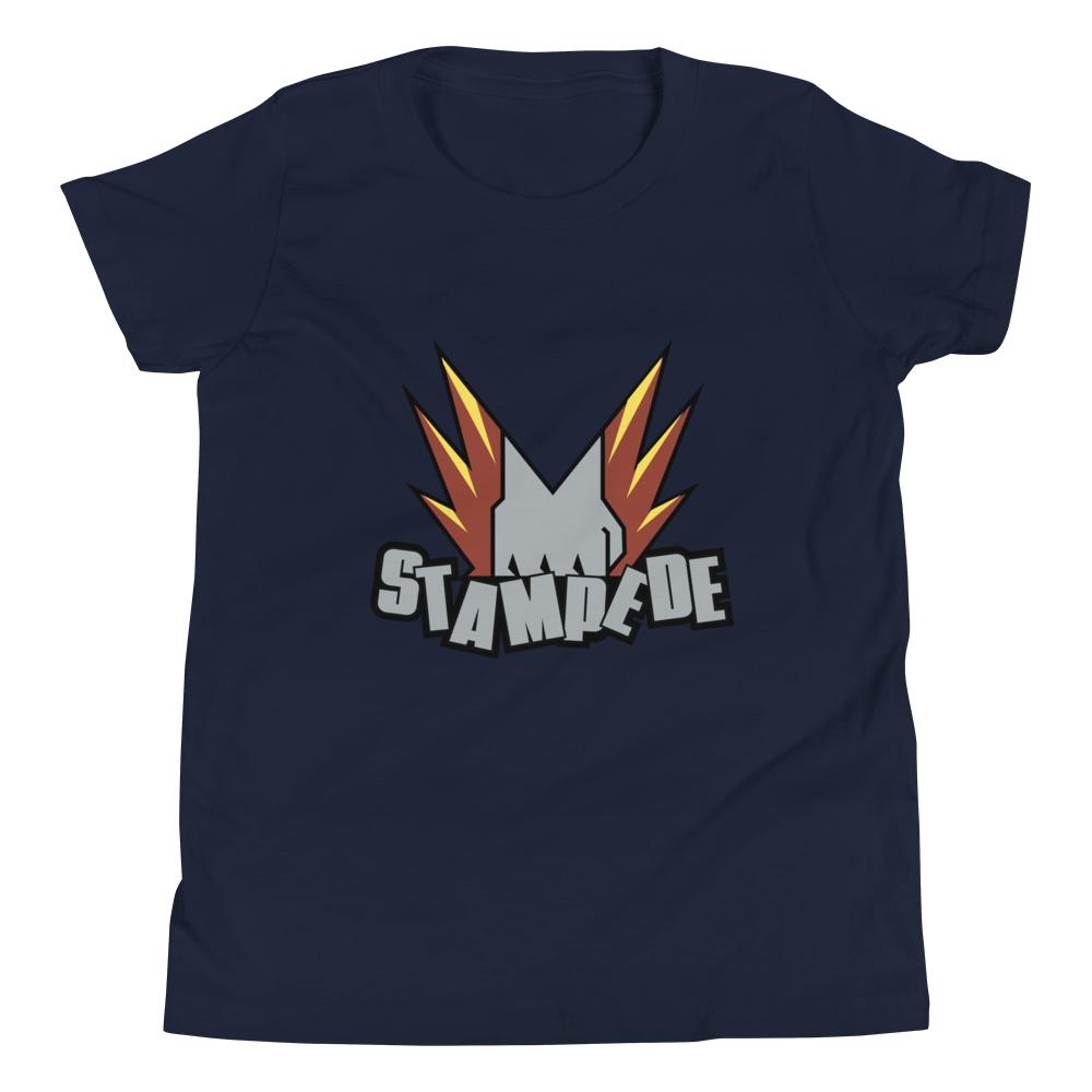 Zoo Jitsu Fighters Stampede Youth Short Sleeve T-Shirt - Cool Animal Martial Arts Graphic Tee for Boys & Girls - Perfect for School, Playdates & Martial Arts Classes