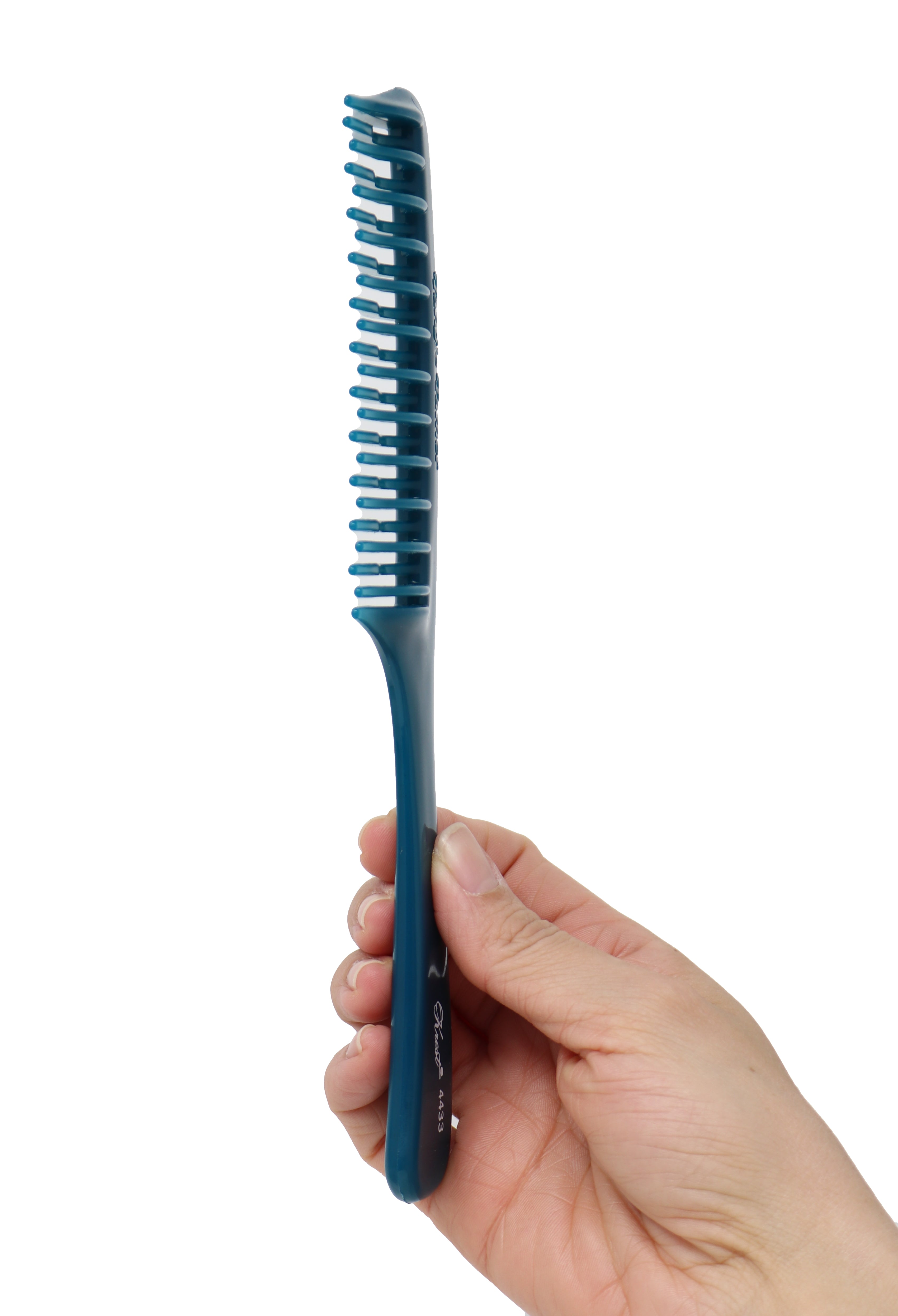 Krest Combs 4433 Teal Tangle Tamer Wide Tooth Comb for Wet & Curly Hair - 1 Count - Detangling Comb for Salon, Home & Travel Use