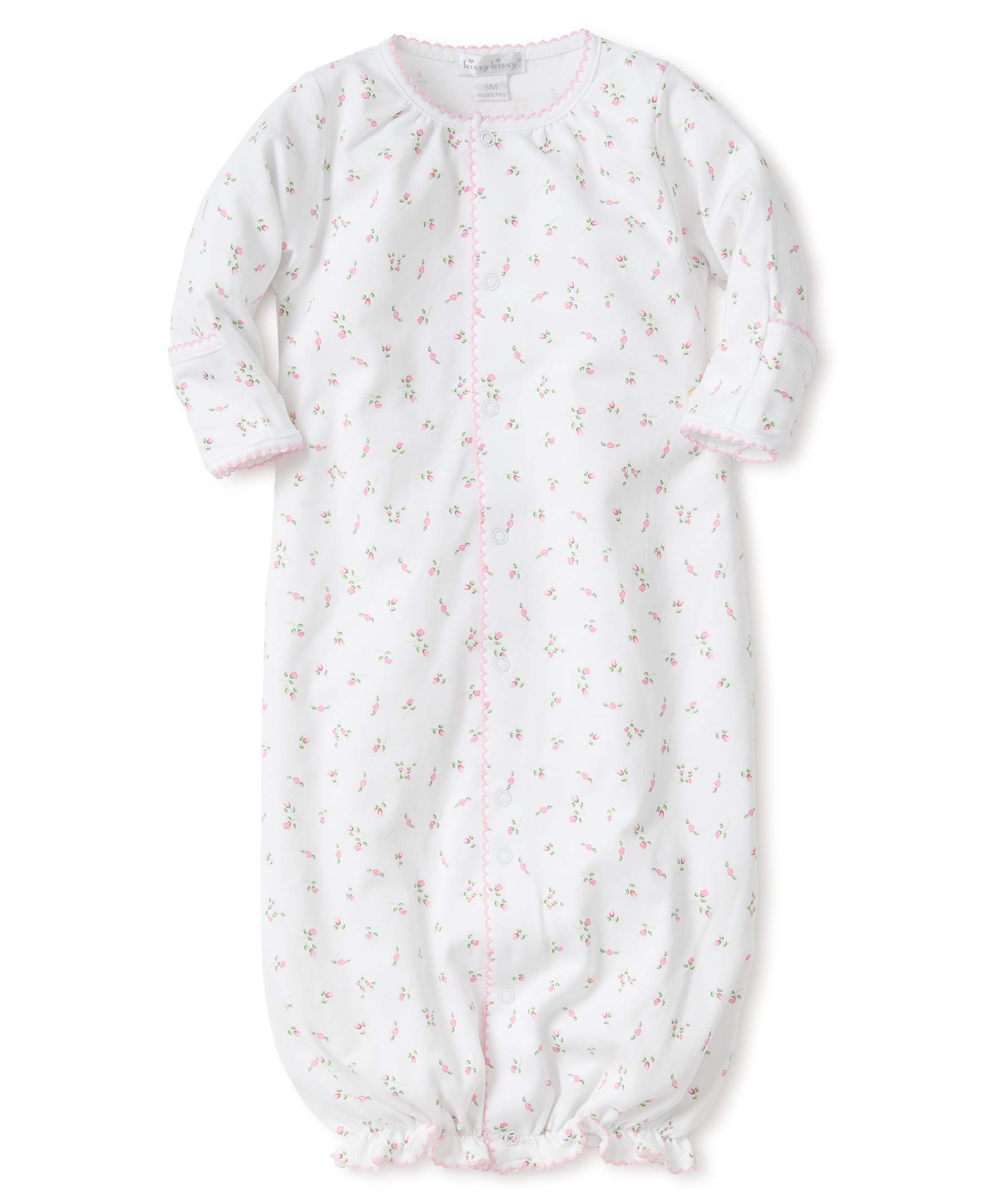Kissy Kissy Garden Roses Convertible Gown - Elegant Floral Baby Dress for Special Occasions & Photo Shoots