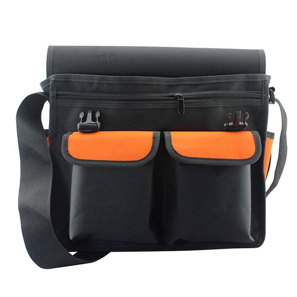 WDBBY Multi-Function Tool Bag - Waterproof Oxford Cloth Waist Pack & Shoulder Bag for Electricians, Plumbers, Handymen - Durable Hardware Tool Organizer with Multiple Pockets for Work, Camping, Hiking & Outdoor Activities