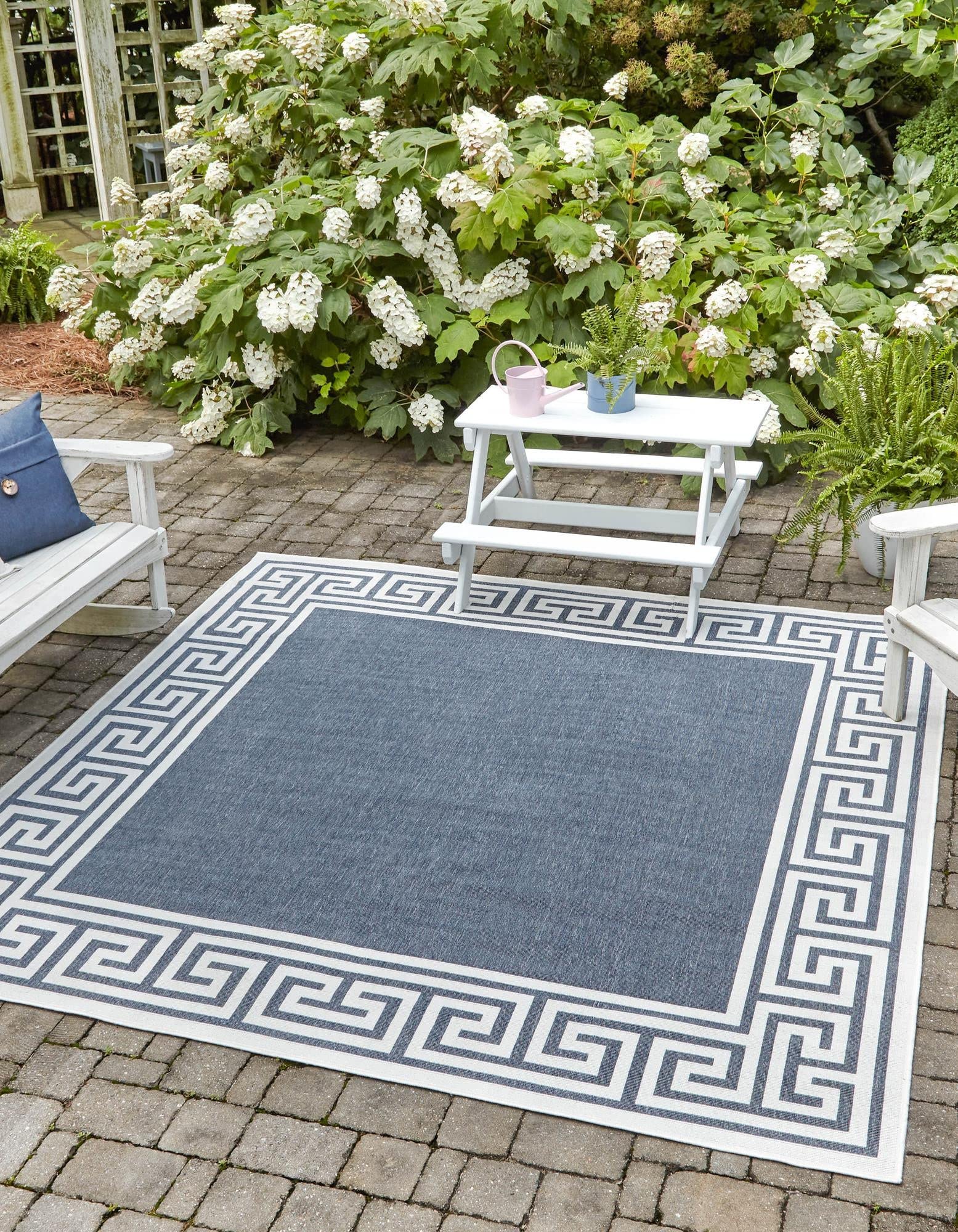 Unique Loom Outdoor Coastal Collection Area Rug - Caye (7' 10