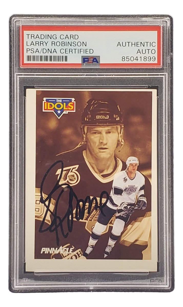 Larry Robinson Autographed 1991 Pinnacle #382 Los Angeles Kings NHL Hockey Card - PSA/DNA Certified - Perfect for Hockey Memorabilia Collectors and Kings Fans Display