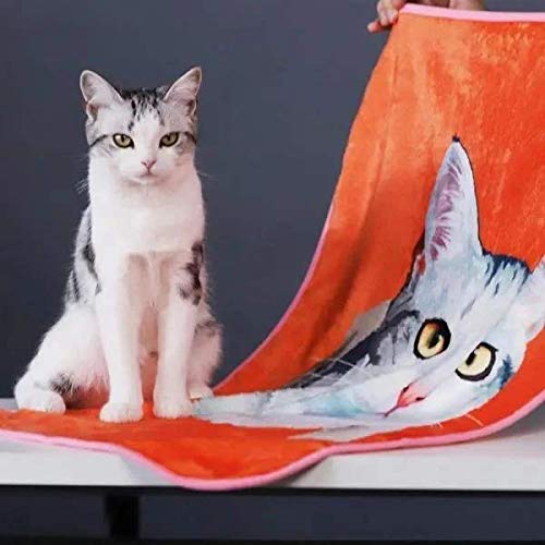 Custom Photo Blanket for Dogs - Personalized Pet Portrait Blanket 30x40 Inches - Unique Christmas, Birthday & New Year Gift for Dog Lovers, Cat Owners, Pet Parents - Cozy Throw for Home, Office & Travel