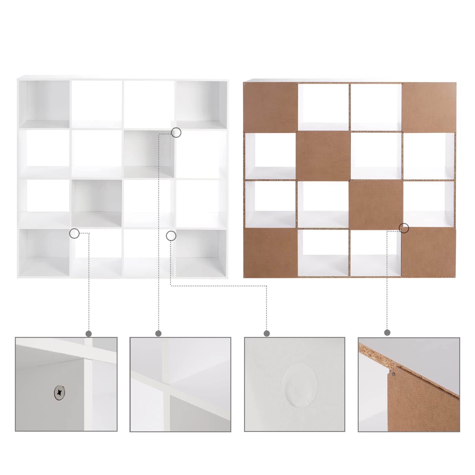 16-Cube Storage Organizer with 11