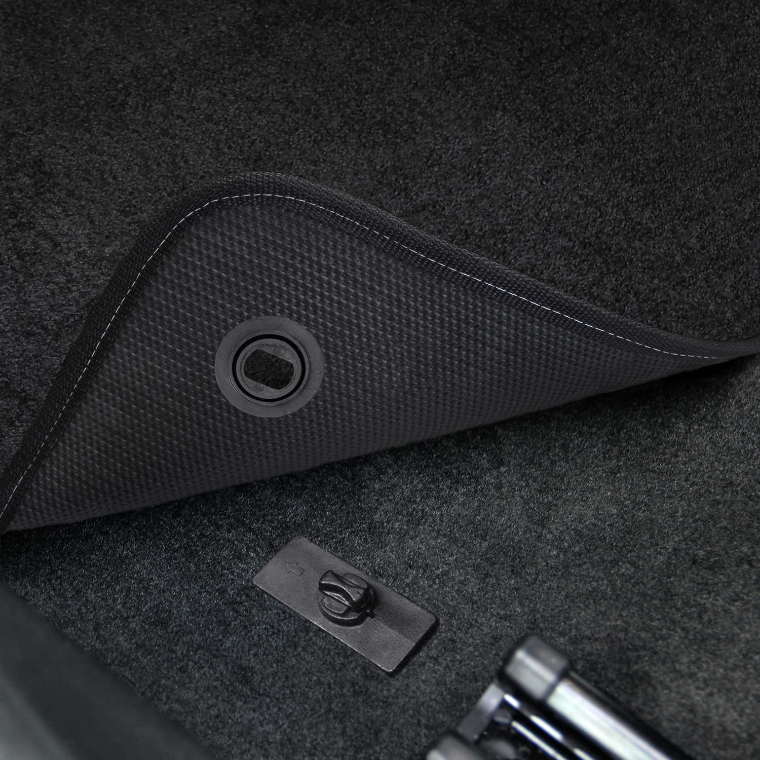 Premium Custom-Fit Carpeted Floor Mats for 2013-2017 Honda Accord Coupe - Luxury Car Floor Liners with Silver Honda Logo (Black, 4-Piece Set) | Perfect for Daily Commuting, Road Trips & Protecting Your Vehicle Interior