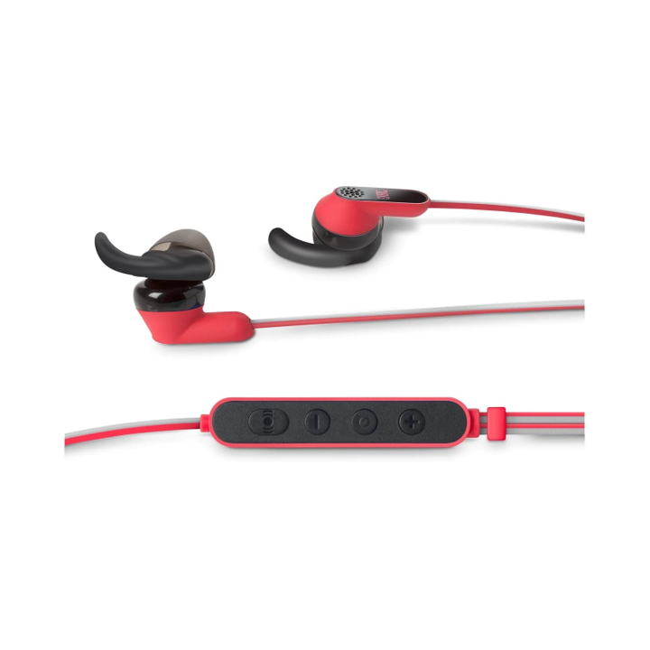 Wireless In-Ear Headphones with Active Noise Cancellation & Ambient Aware Mode - Red | Perfect for Commuting, Workouts & Travel