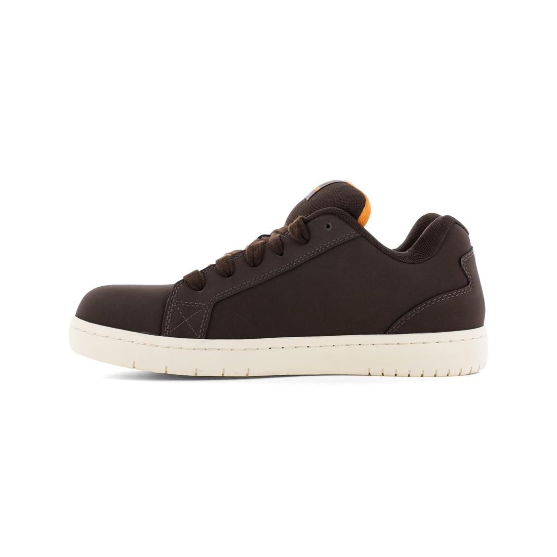 Brown Stone Op Art Composite Toe Work Shoes - Durable Safety Footwear for Construction & Industrial Work