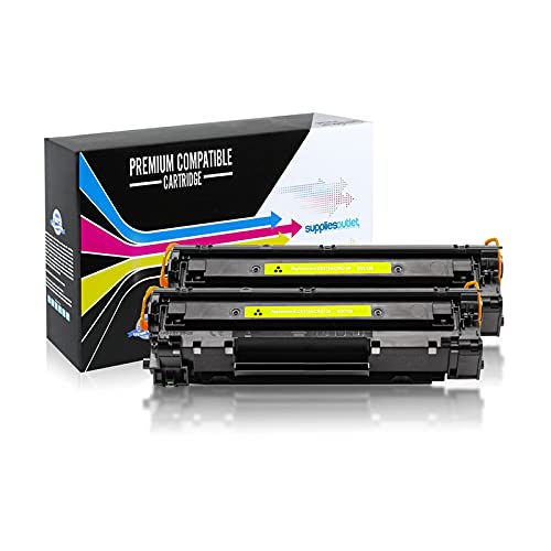 Canon 128 / 3500B001AA Compatible Toner Cartridge Replacement - 2 Pack Black | High-Quality Printing for Home & Office | Works with Canon ImageCLASS Printers