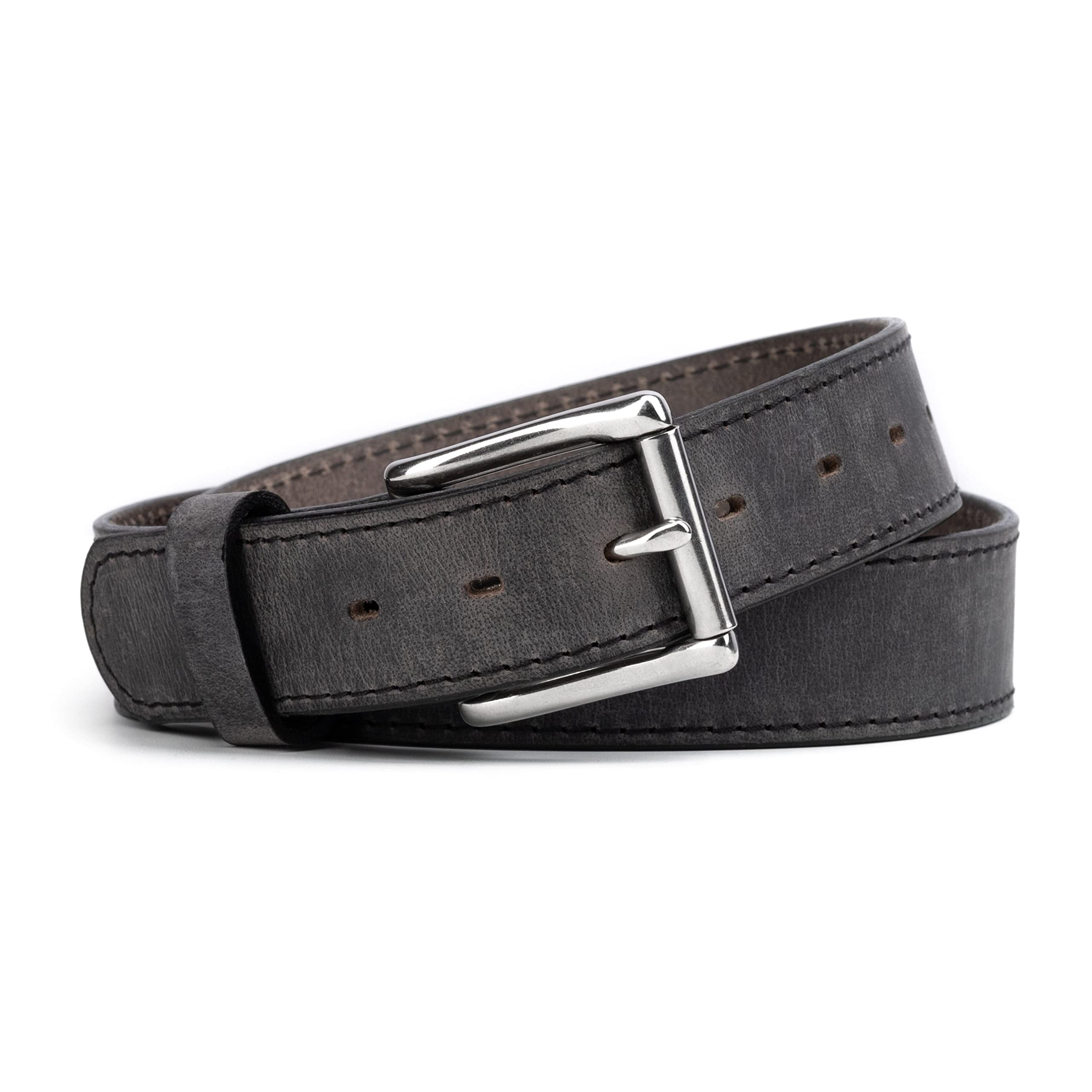 Premium Full Grain Leather Belt for Men - Handcrafted in USA | Durable & Stylish Dress Belt for Business, Casual & Formal Wear