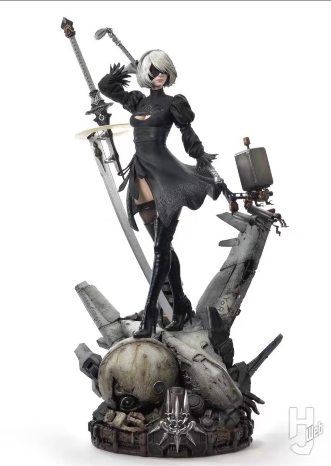 Prime1Studio x Square Enix Licensed Nier:Automata 2B 1/3 Scale Statue - Official Collectible Figure for Anime & Gaming Fans | Perfect for Display in Home Office or Gaming Room