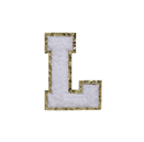 White Fuzzy Alphabet Letters for DIY Crafts - Soft Plush Felt Letters for Kids Room Decor, Scrapbooking, and Party Decorations
