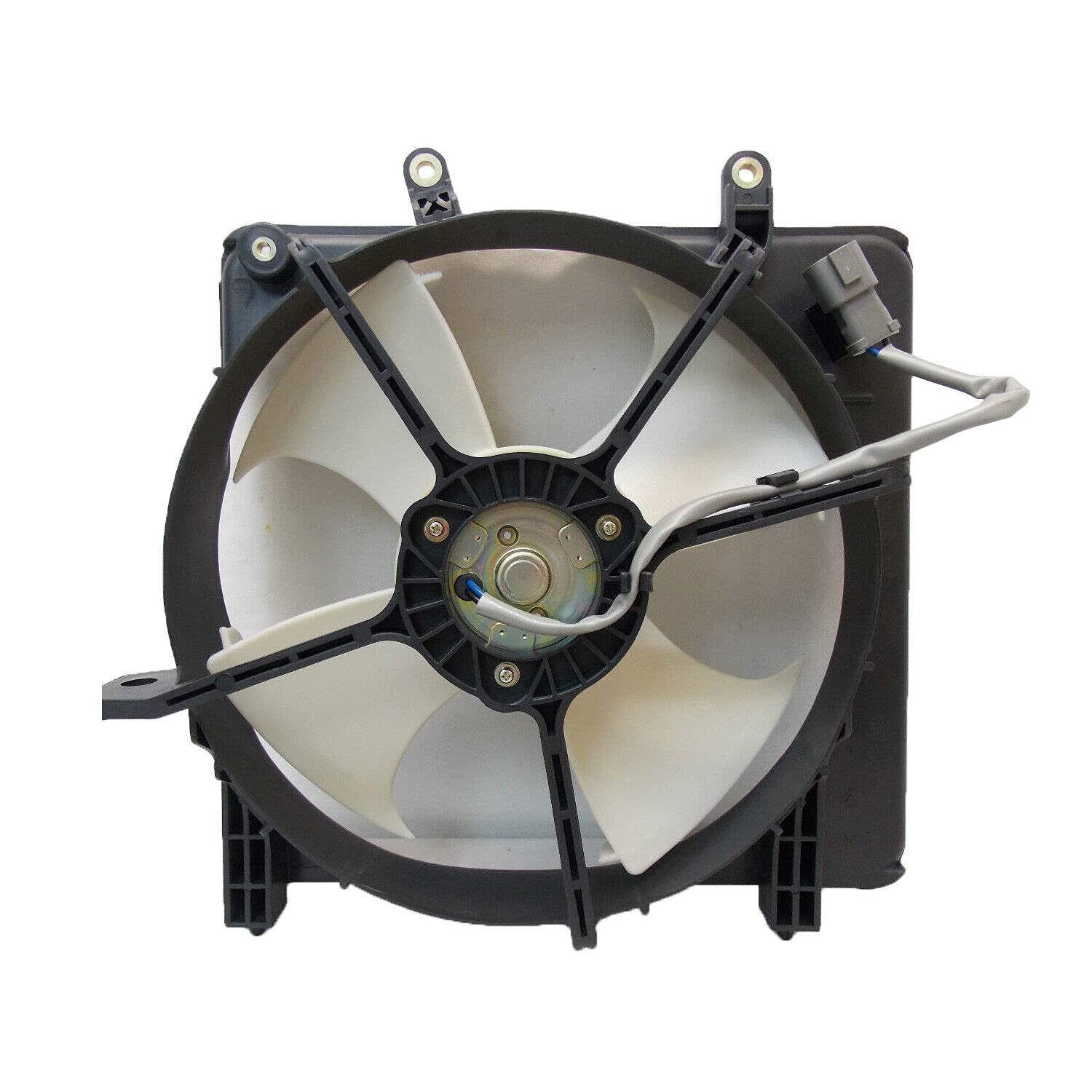 TOTMOX Radiator Cooling Fan Assembly Compatible with Honda Fit 2007-2008 Hatchback - Replacement for HO3115133 - Perfect for Engine Overheating Prevention & Summer Driving