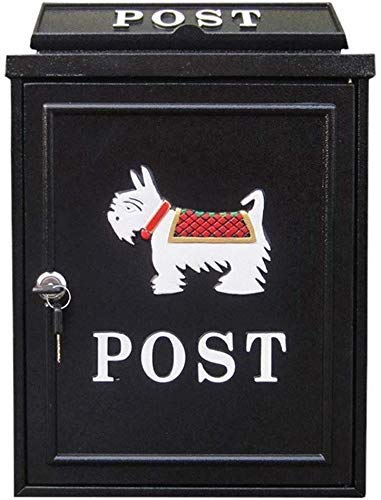 NC Wall Mount Lockable Mailbox - Secure & Rainproof Outdoor Mailbox for Villa, Office, Home - USPS Approved Letter & Parcel Drop Box - Perfect for Apartments, Gated Communities & High-Traffic Areas