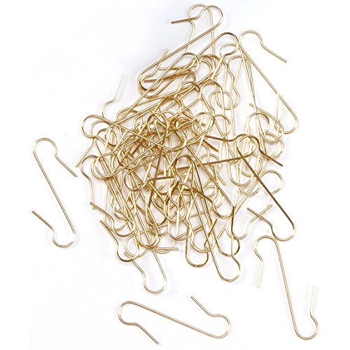 Premium Gold Ornament Hanger Hooks - Durable Christmas Tree Decorations for Holiday, Party & Home Decor - Made of High-Quality Metal - Perfect for Xmas, Wedding, and Gift Display